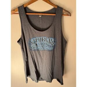 STURGIS 2021 Motorcycle Rally Dark Gray Tank Top BIKER Skeleton 81st 2XL